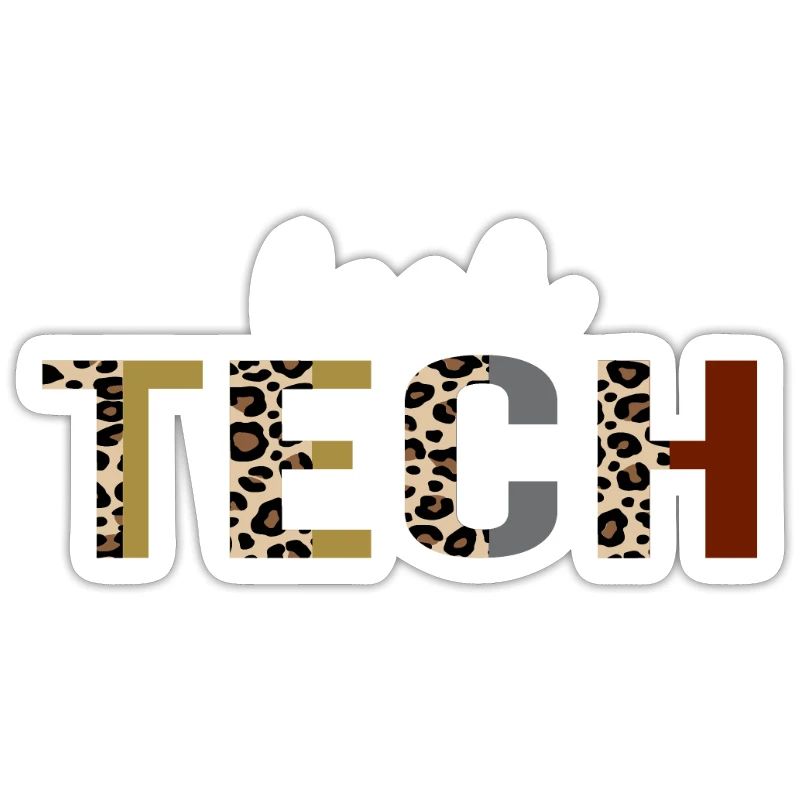 Cadeau drôle d'impression de léopard de Lash tech