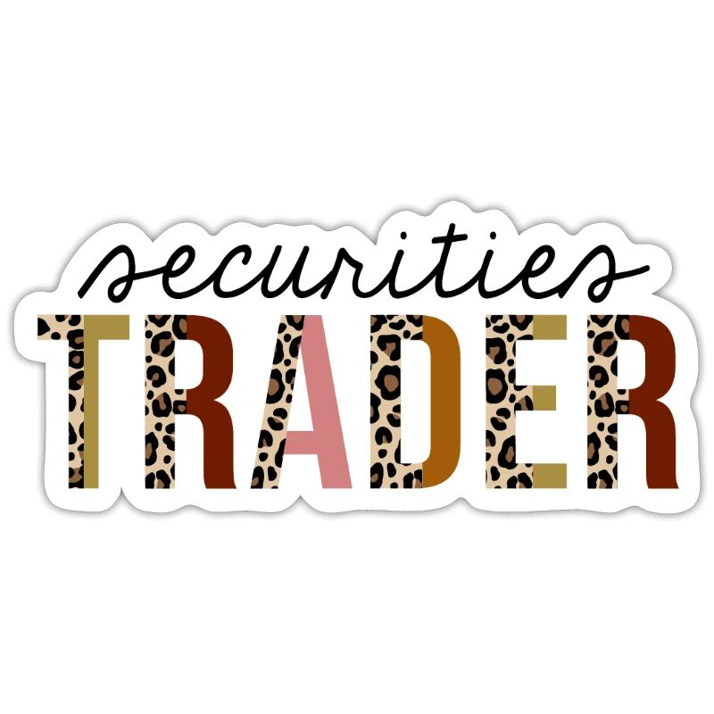 Securities Trader Leopard Print Funny