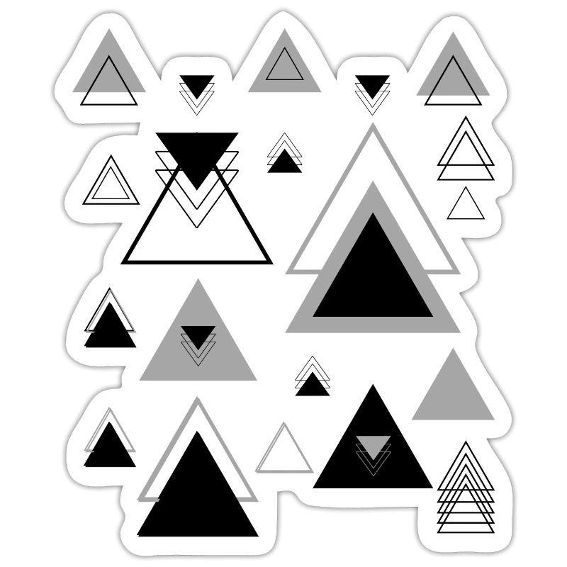 Triangles Abstract Minimalist Shape Geometry