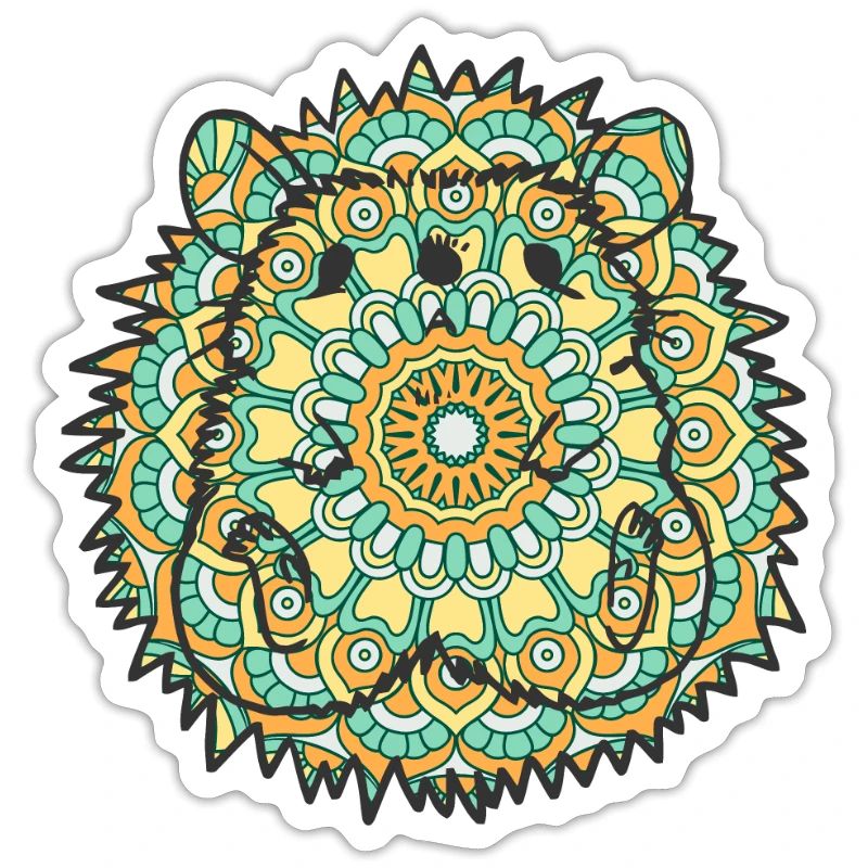 Mandala Hedgehog Geometry Pattern