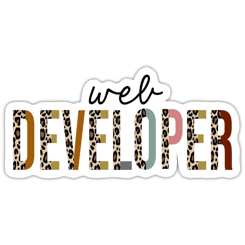 web developer Leopard Print Funny