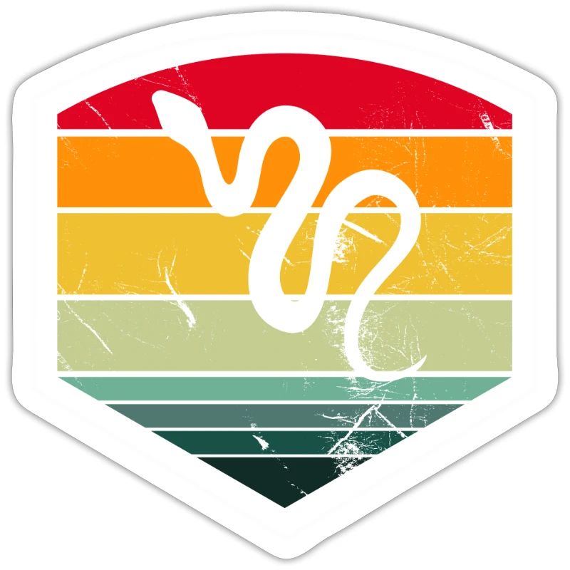 Snake Retro Reptile Python Idée cadeau