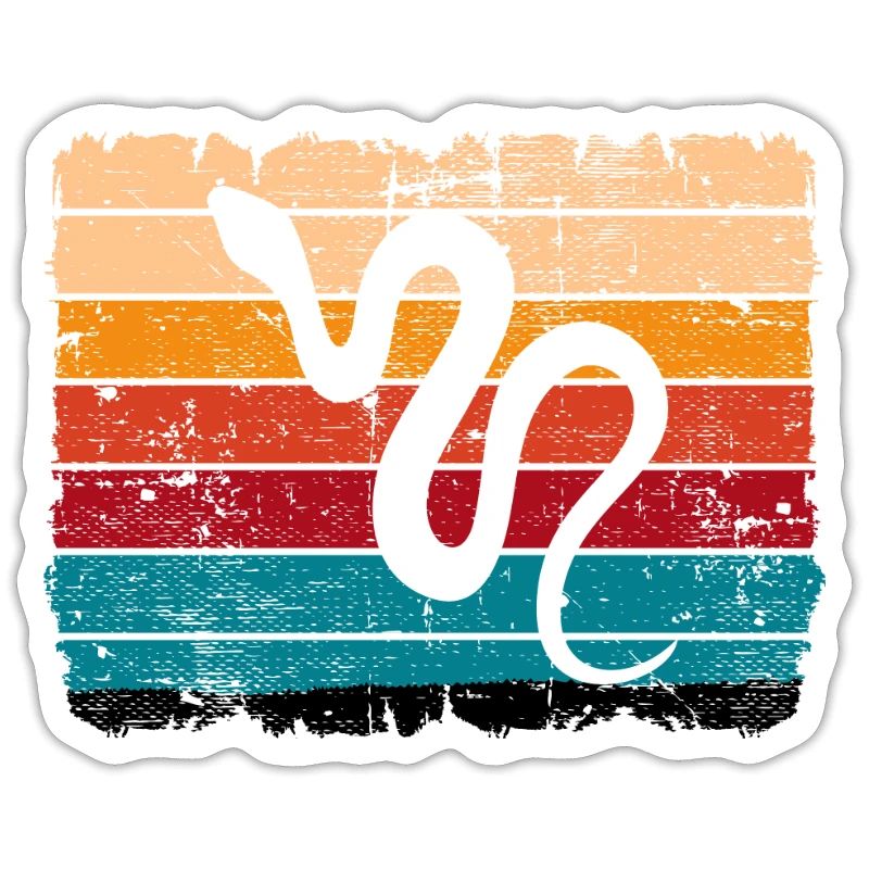 Snake Retro Reptile Python Idée cadeau