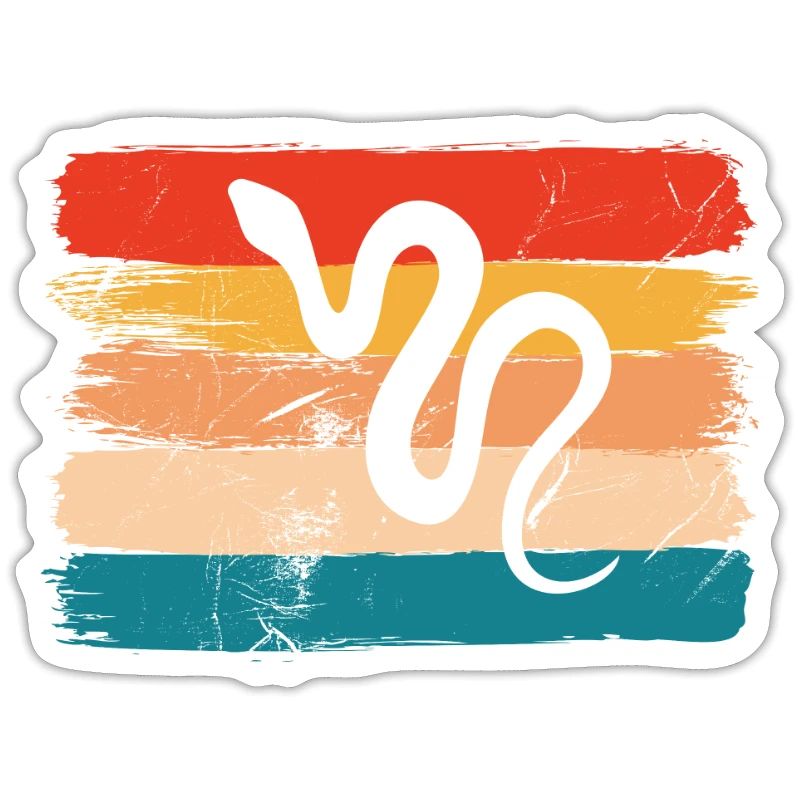 Snake Retro Reptile Python Idée cadeau