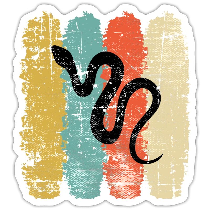 Snake Retro Reptile Python Idée cadeau