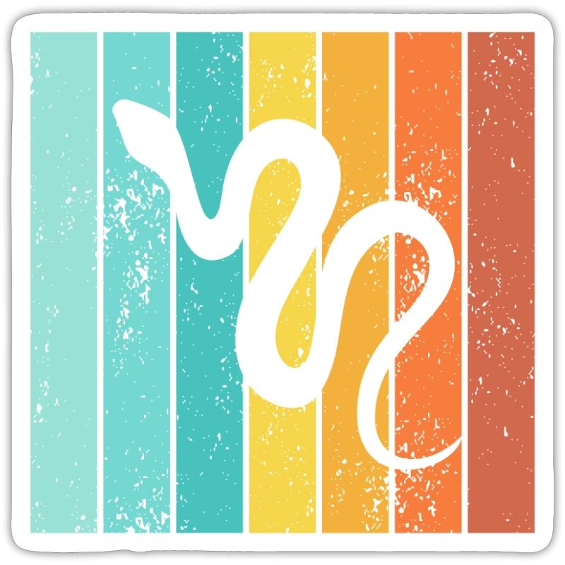 Snake Retro Reptile Python Idée cadeau