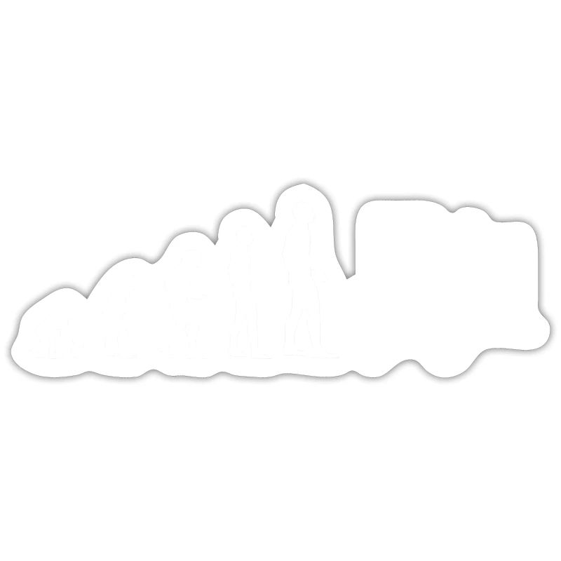 Evolution Gabelstapler Mann Humor Gabelstapler