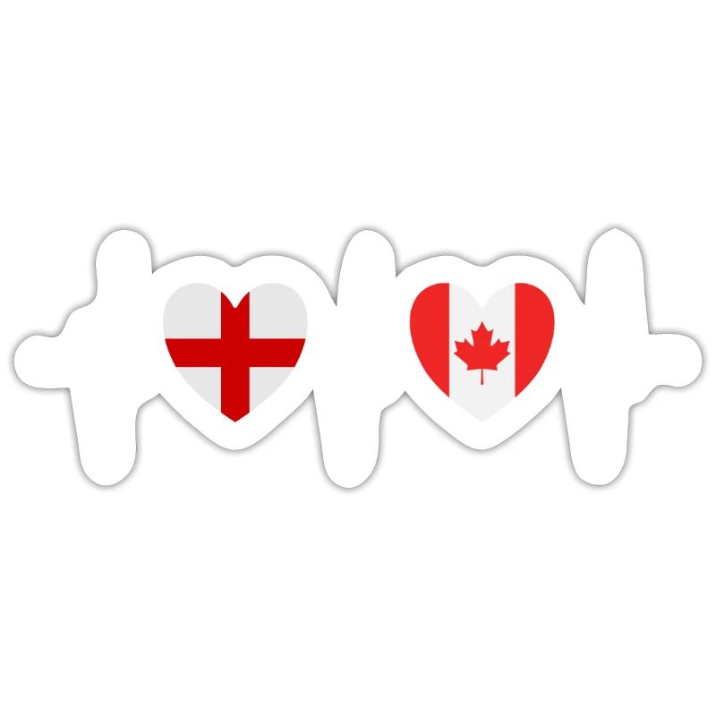 Drapeaux de l’Angleterre et du Canada drapeau canadien
