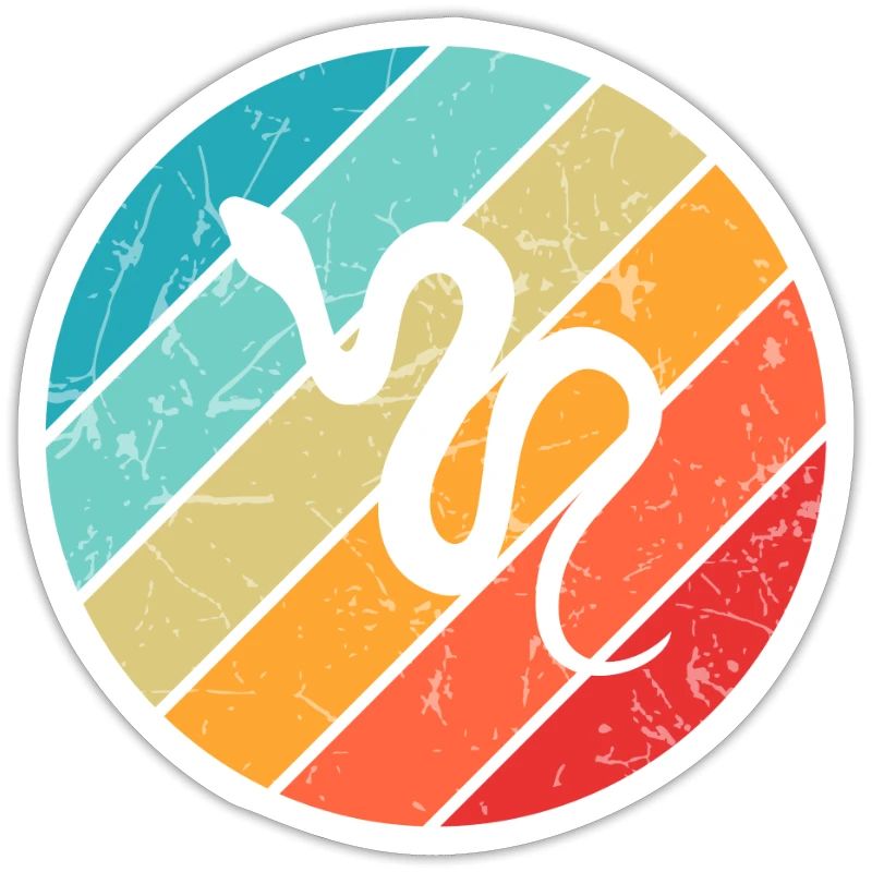 Snake Retro Reptile Python Idée cadeau