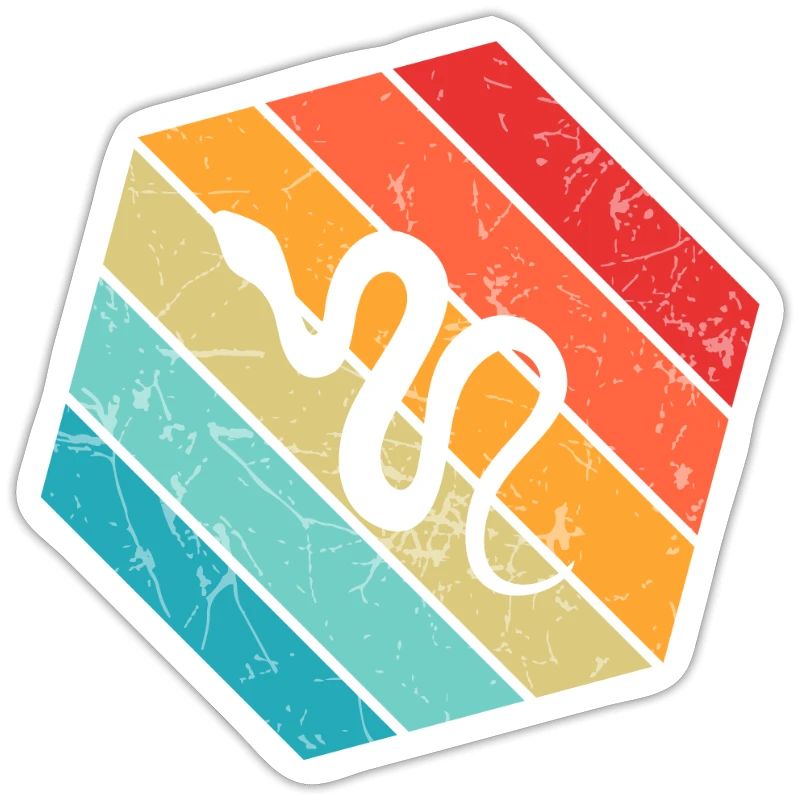 Snake Retro Reptile Python Idée cadeau