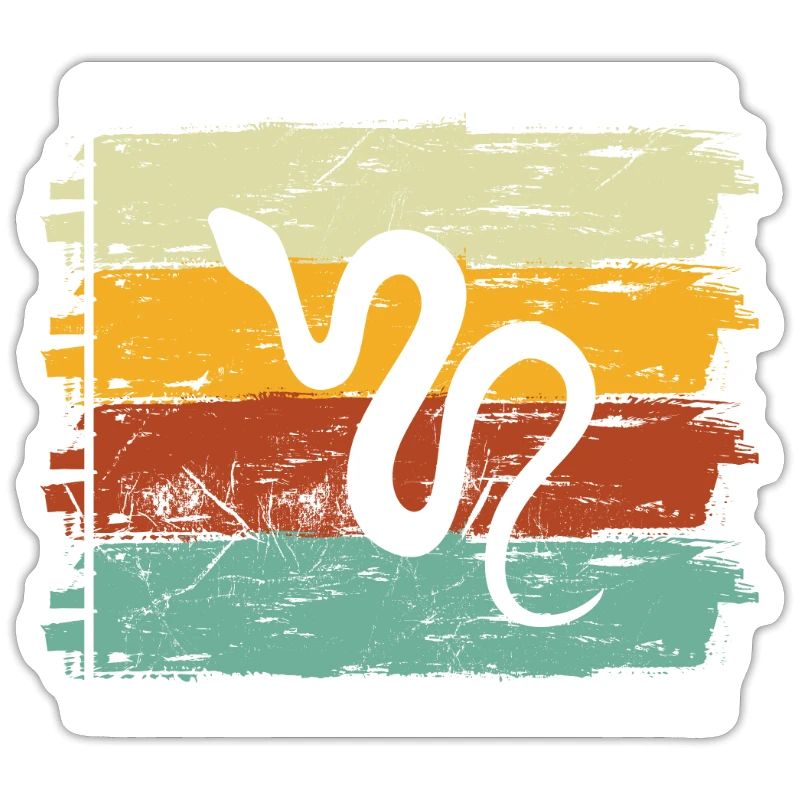 Snake Retro Reptile Python Idée cadeau