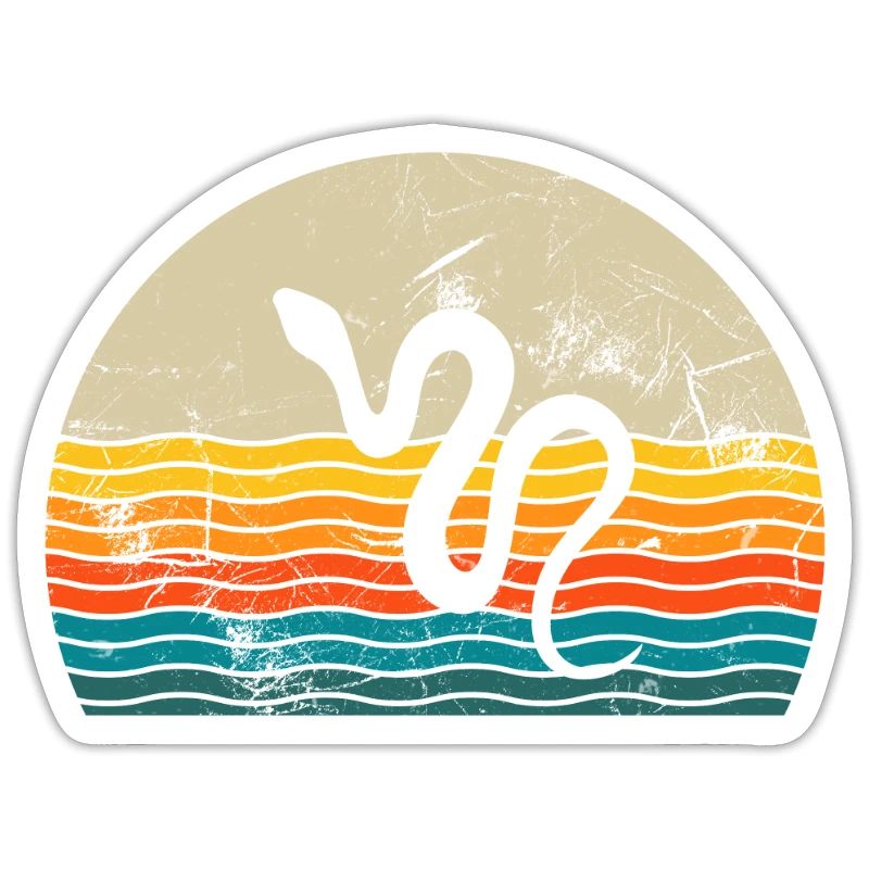 Snake Retro Reptile Python Idée cadeau