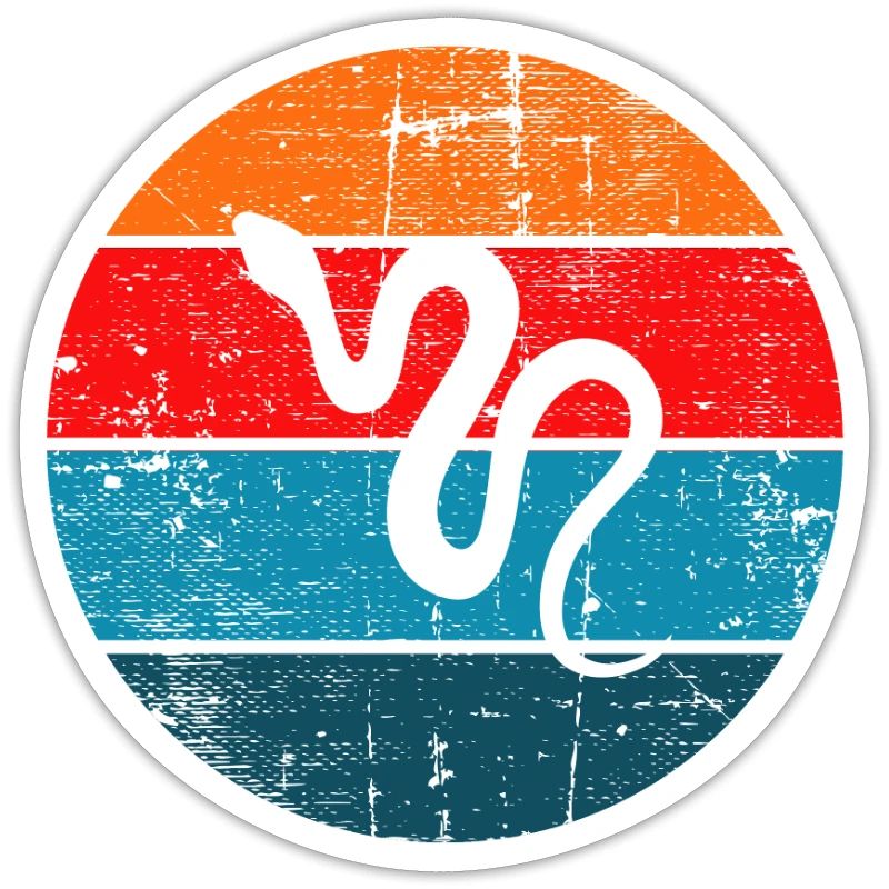 Snake Retro Reptile Python Gift idea