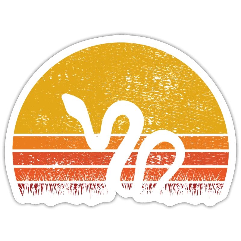 Snake Retro Reptile Python Idée cadeau