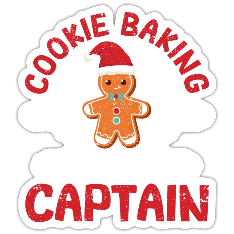 Équipe de cuisson de biscuits Capitaine Vacances de Noël