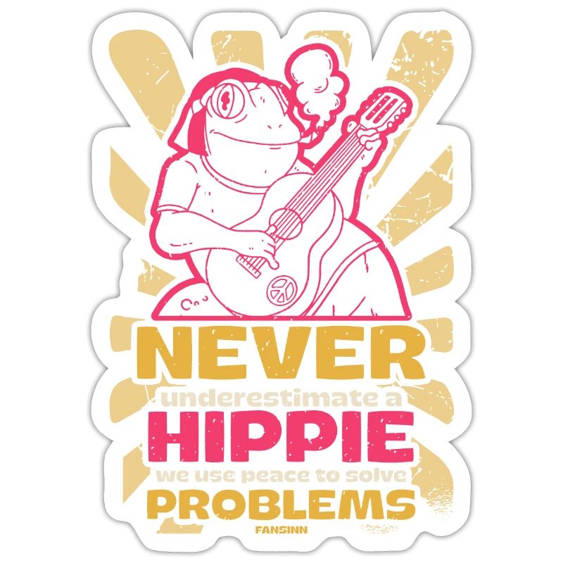 Peace solves all problems Hippie