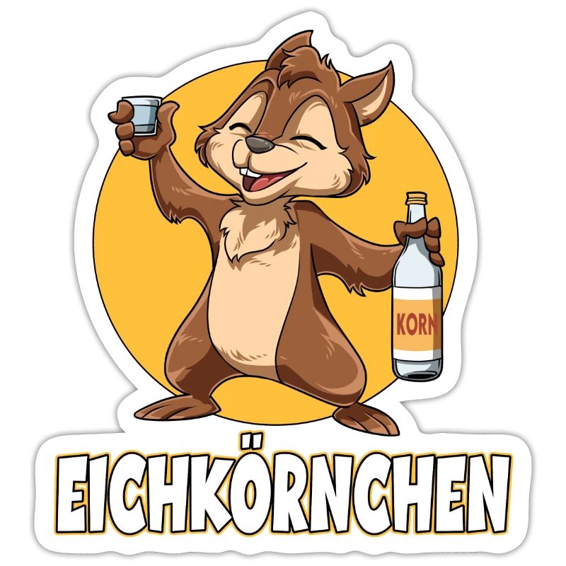 Eichkörnchen Eichhörnchen mit Korn
