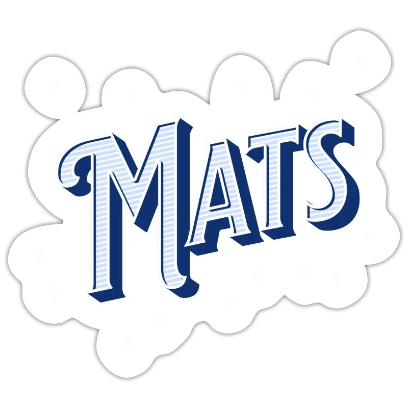 Mat's name personalized