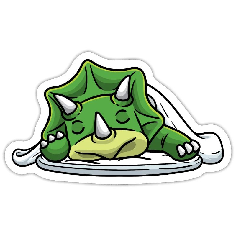 Sleeping Triceratops Dinosaur Napping