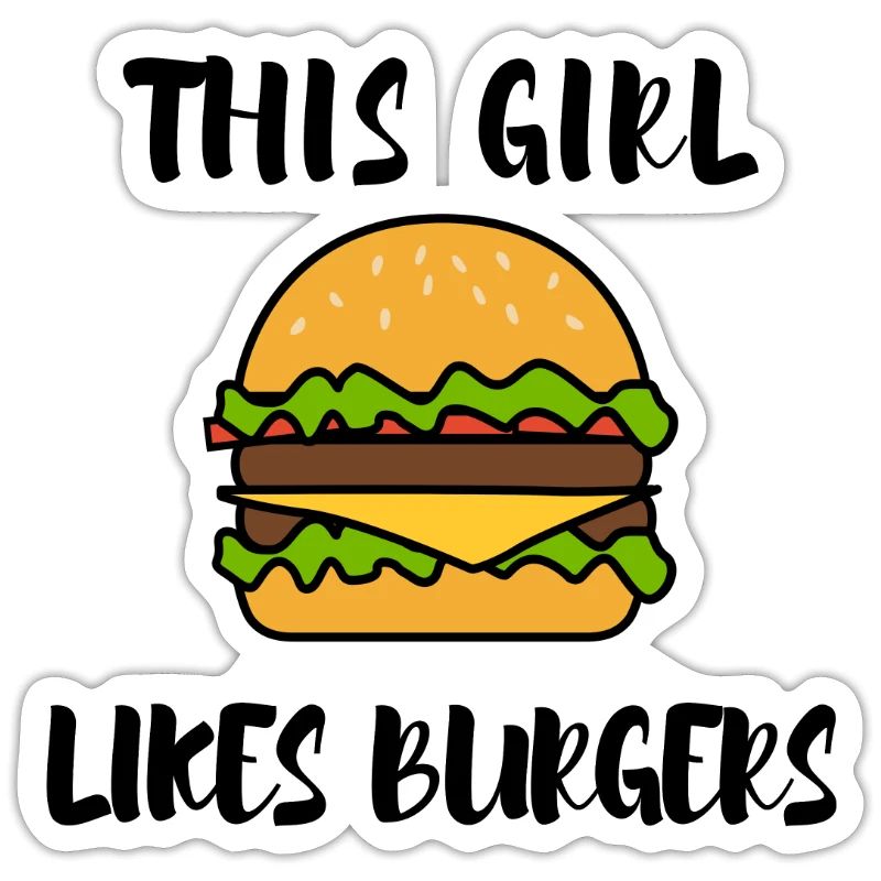 Hamburger isst köstliches Burger-Mädchen