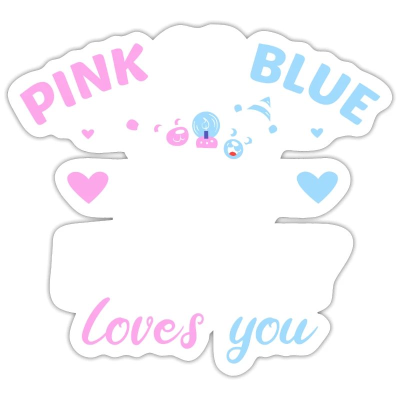 Pink Oder Blue Daddy Liebt Dich Vater Geschlecht