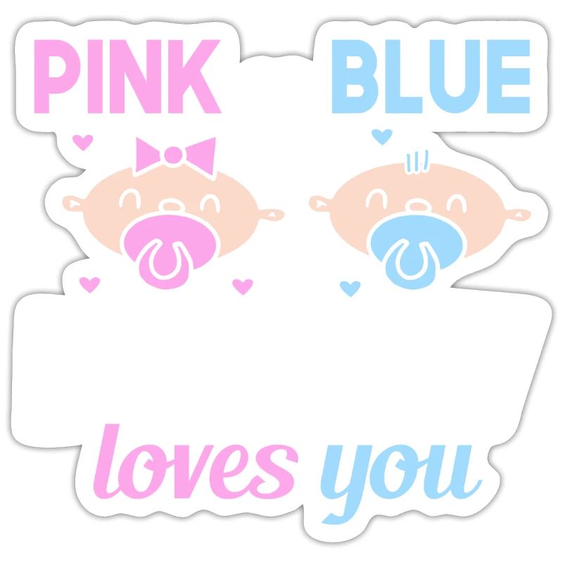 Pink Oder Blue Daddy Liebt Dich Vater Geschlecht