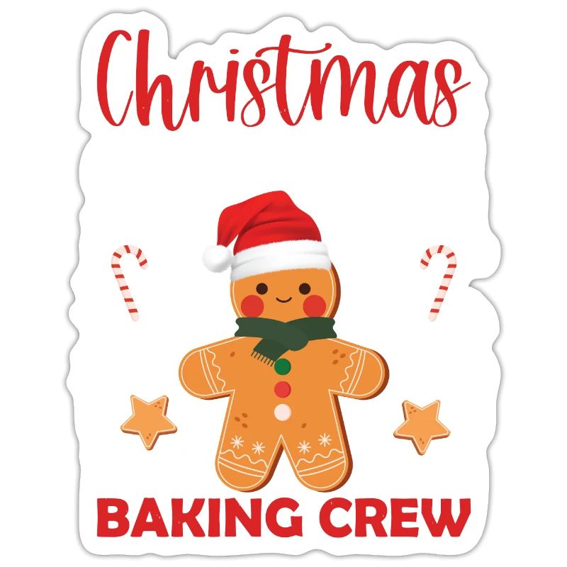 Équipe de cuisson de biscuits de Noël