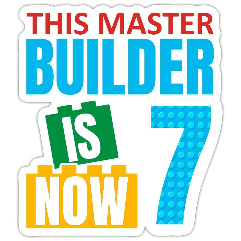 Ce constructeur a maintenant 7 ans, les blocs de jouets 7.