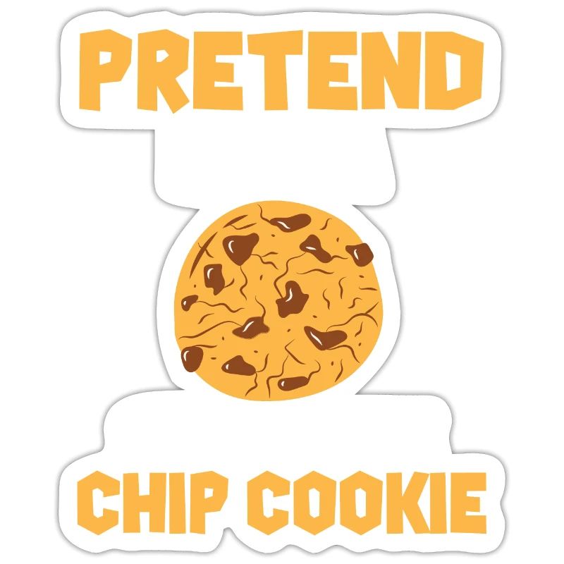 Drôle de conception de biscuit aux pépites de chocolat