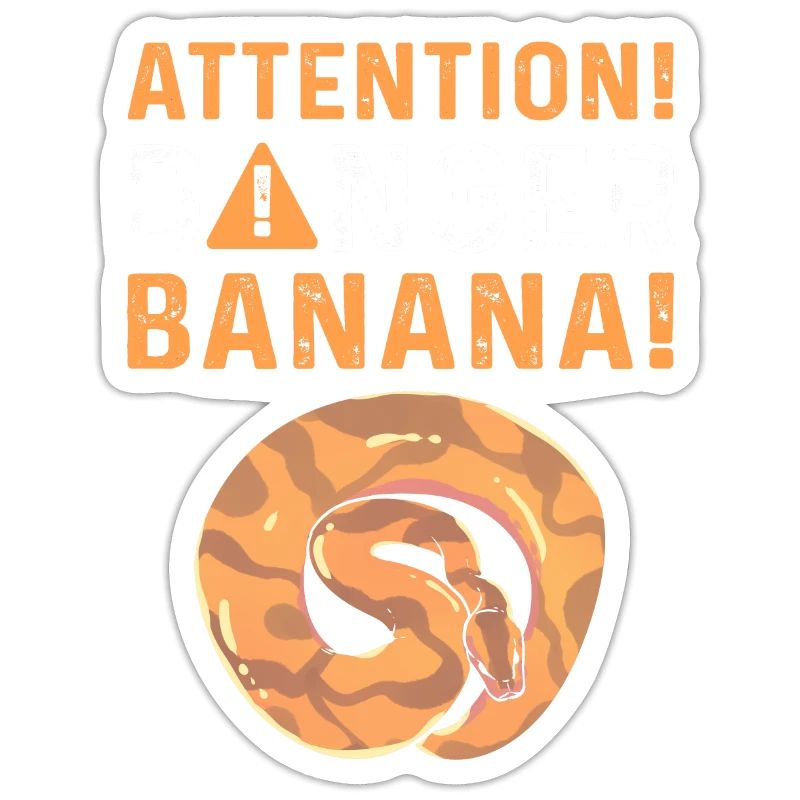 Attention! Banane dangereuse. Royal Python