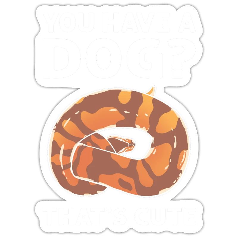 Avez-vous un chien? Mignon! Royal Python