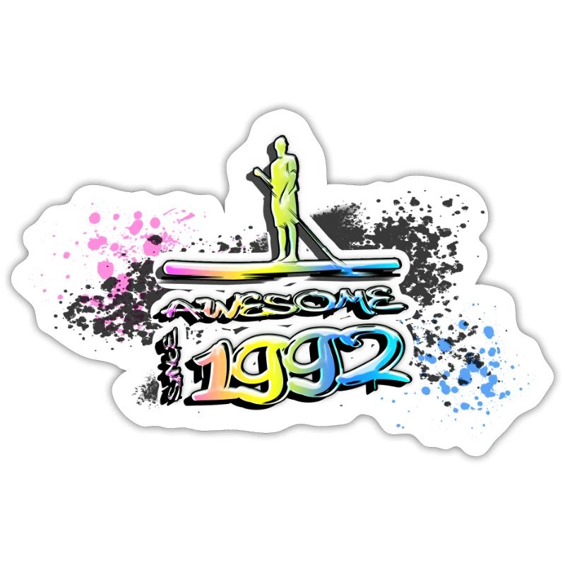 Awesome since 1992, SUP, Paddleboard, Graffiti,