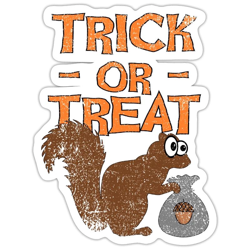 Halloween Eichhörnchen, Süßes oder Saures