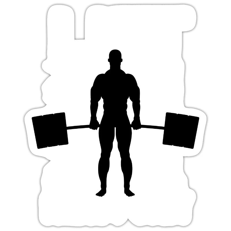 Hebe schwere Scheiße Bodybuilder oder Fitnesstrain