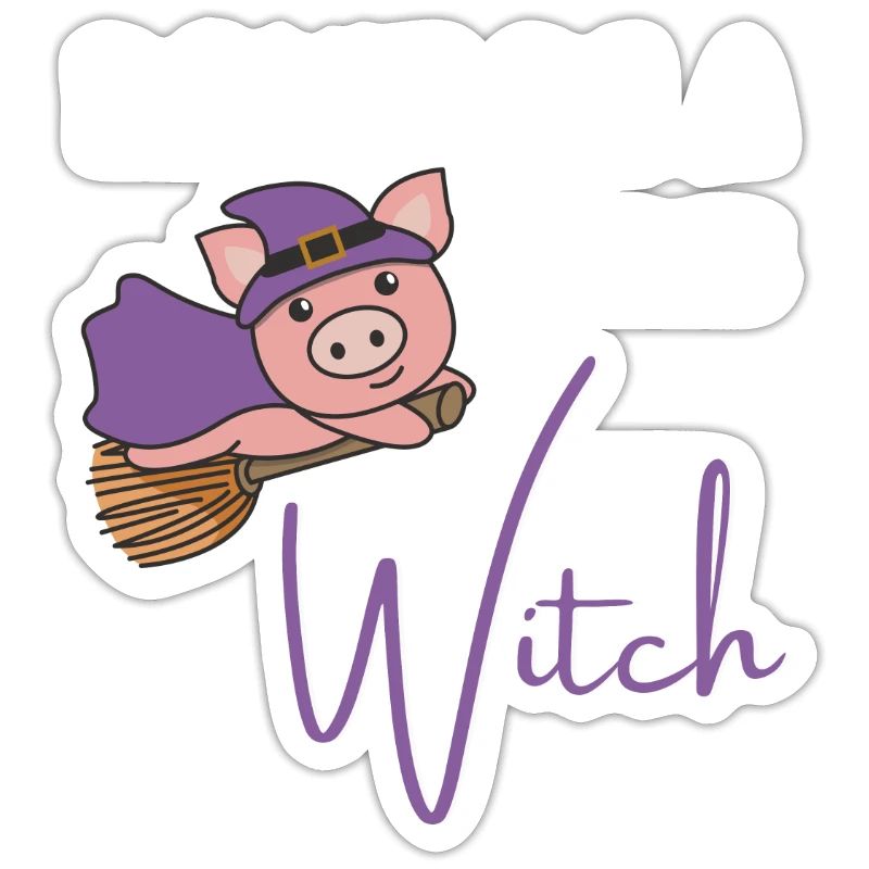 Pig Halloween Witches don't be a basic witch