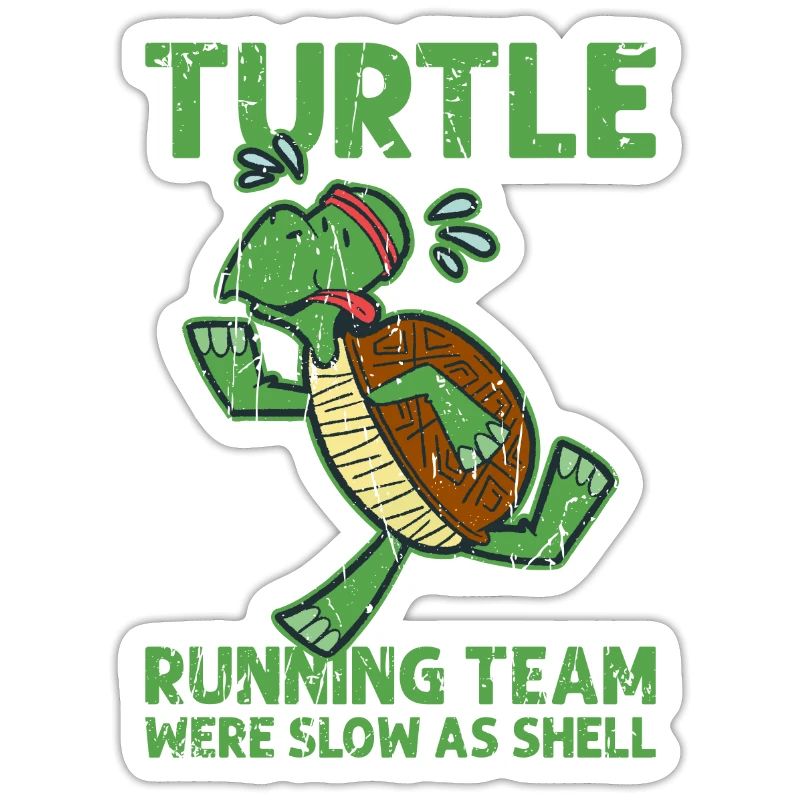 Turtle Running Team Were slow as shell - turtle