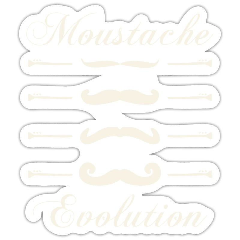 moustaches evolution, Idée cadeau d'élégance.