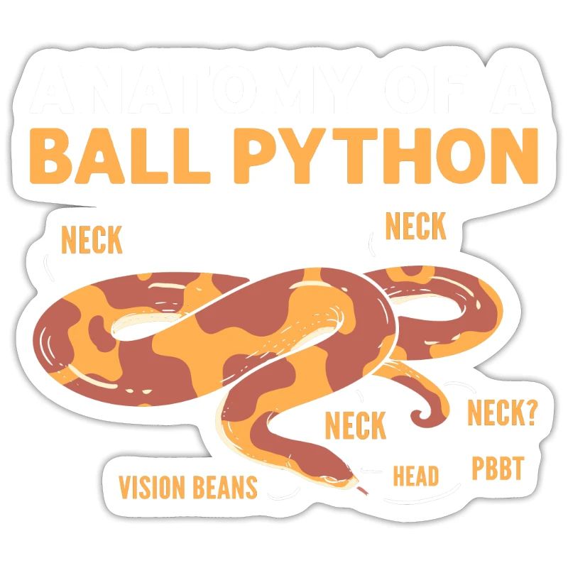 Anatomie d’un python sphérique. Python boule de banane