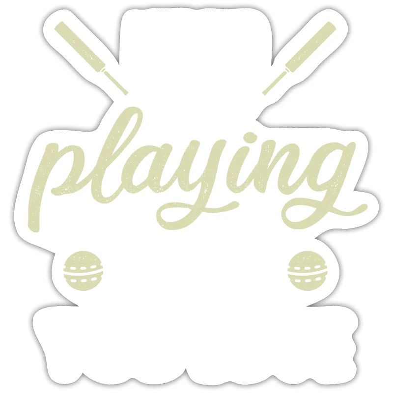 Never stop playing the game cricket gift