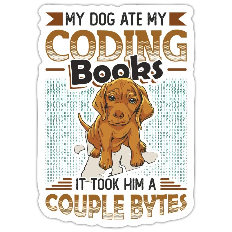 Hund Bytes Code Computer Witz Programmierung