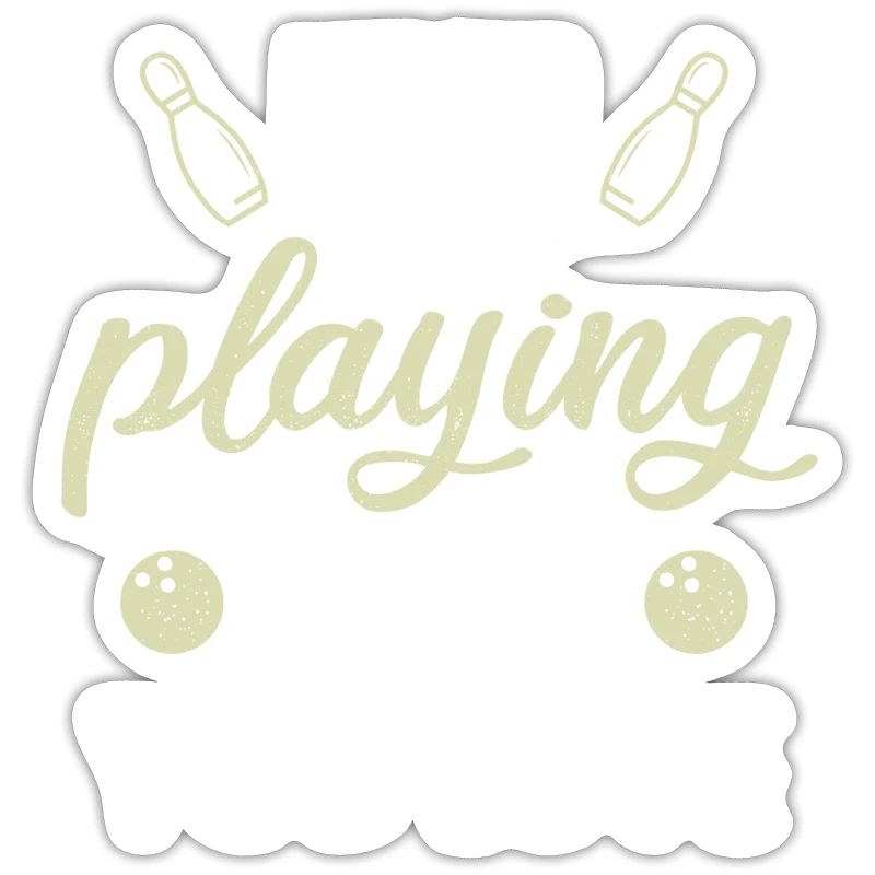 Never Stop Playing the Game Bowling Gift