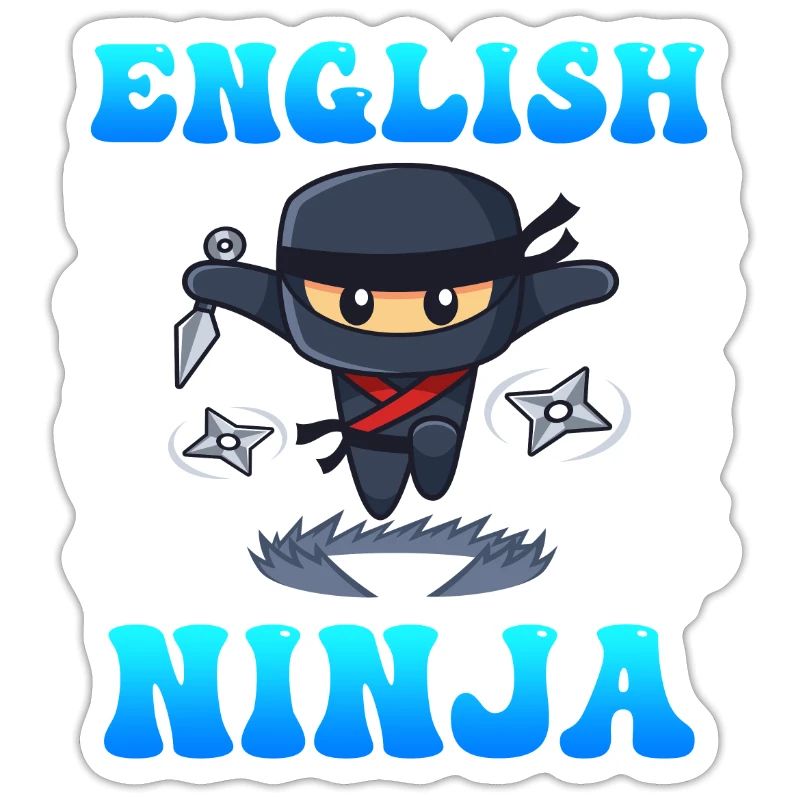 Englischlehrer Ninja ich bin Englisch Lehrer