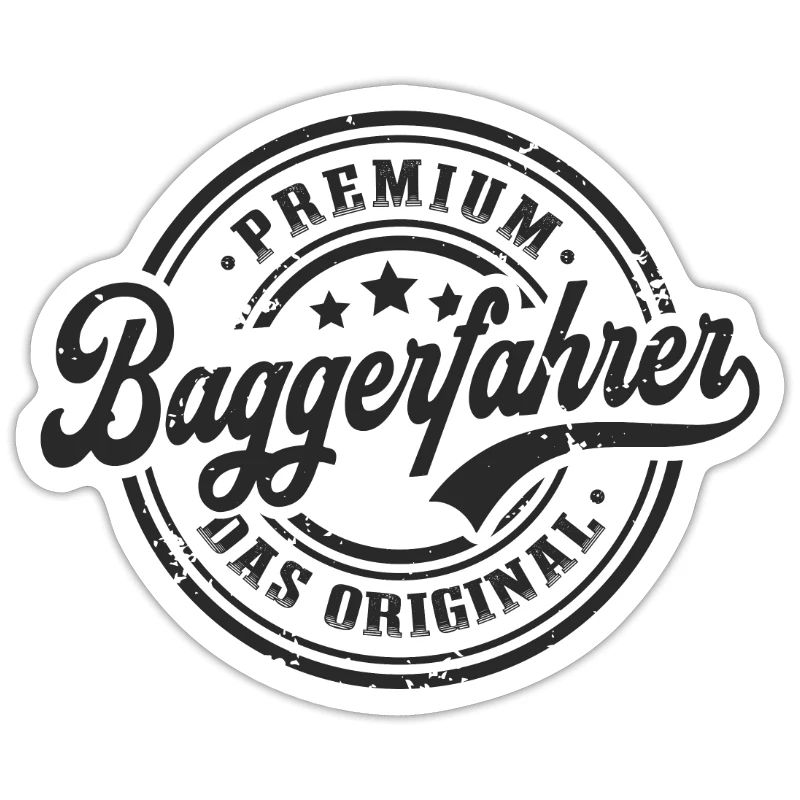 Baggerfahrer Original Bagger Baggerführer