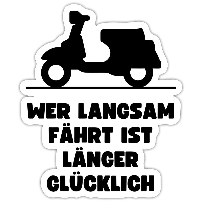 Passionierter Rollerfahrer oder Mofafahrer