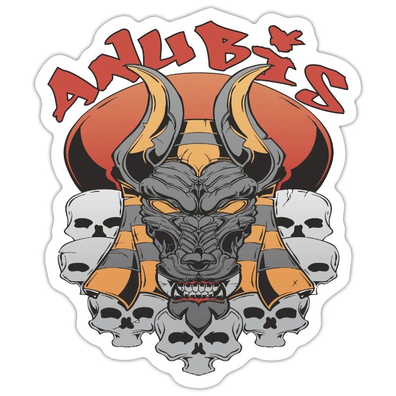 Anubis Egypte Dieu des Morts Egyptologue Pyramides Souv