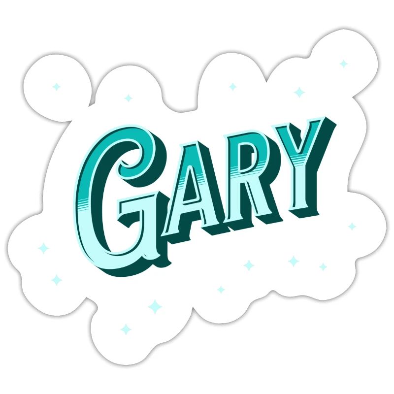 Gary's name personalized