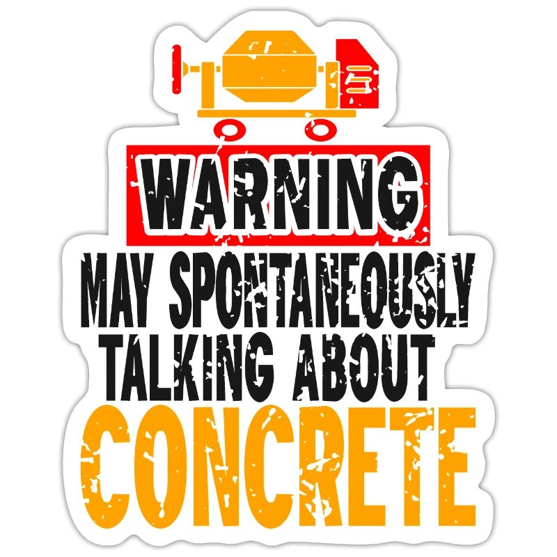 Concrete construction design for construction workers and construction site