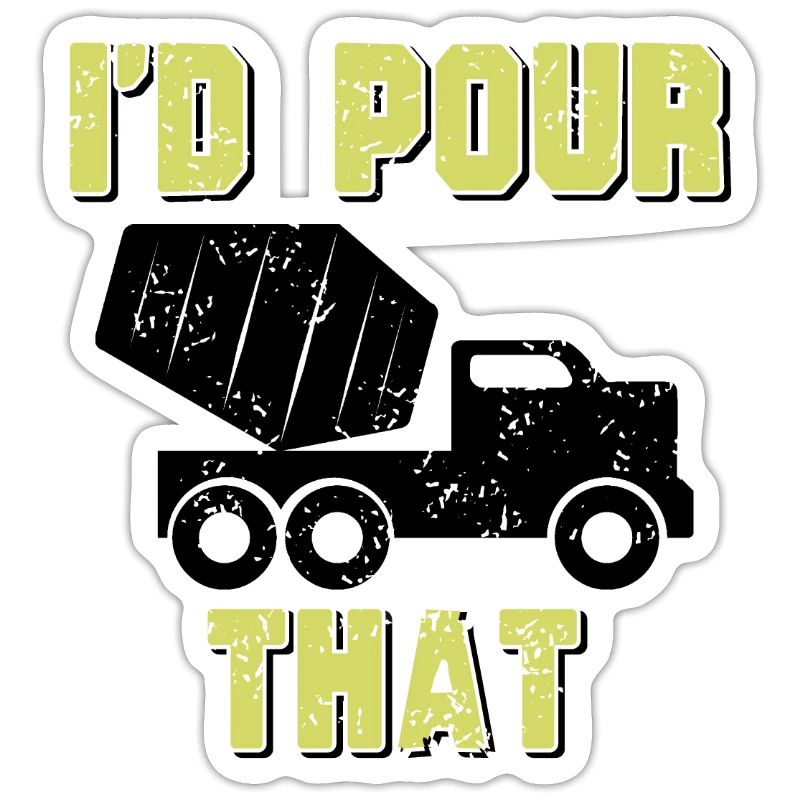 Concrete construction design for construction workers and construction site