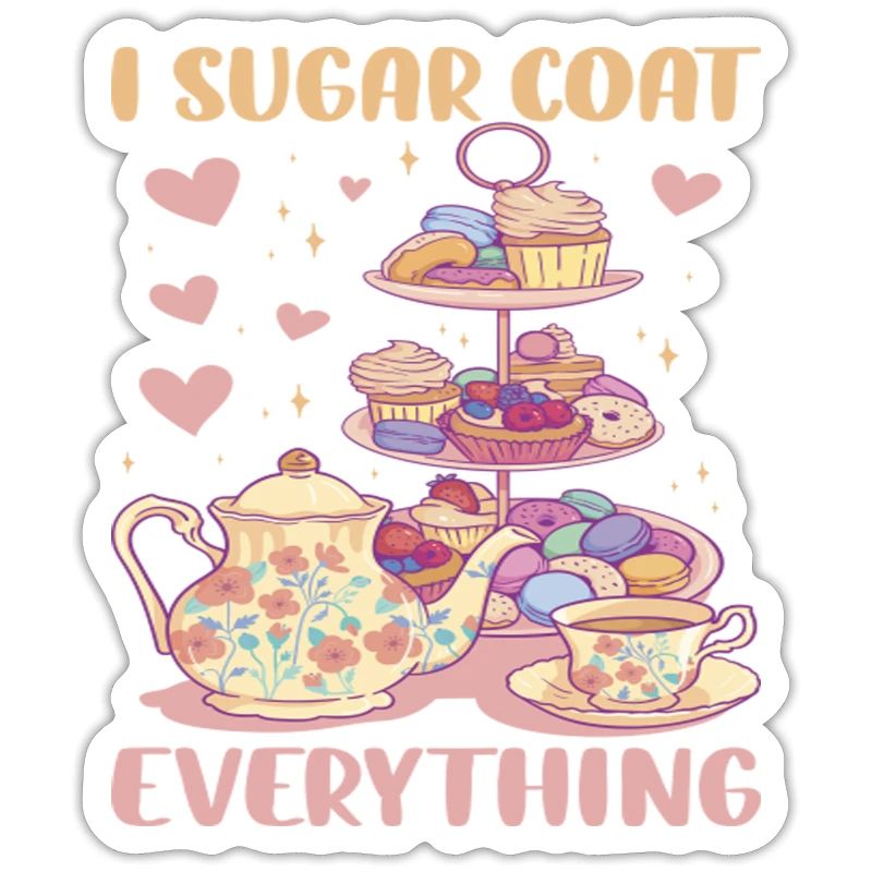 I Sugar Coat Everything Funny Baking
