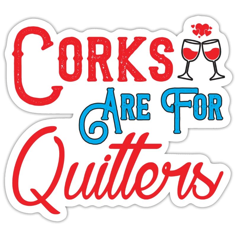 Corks are for drinking wine night for